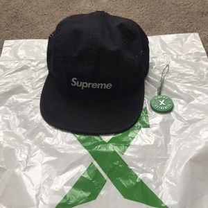 Supreme navy box logo hat